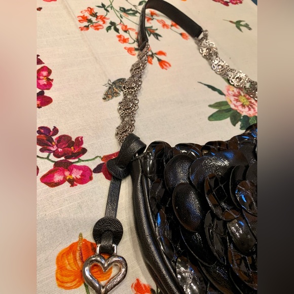 Brighton Black Patent Leather Purse Handbag - Picture 3 of 10